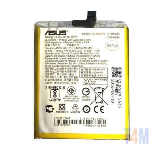 BATTERY ORIGINAL ASUS ZENFONE 4 MAX ZB550TL X00KD C11P1610